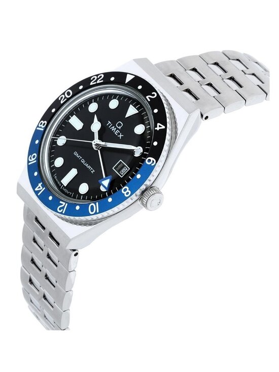 NWT Timex Q Quartz Black Dial Men\'s Watch